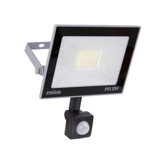 Naświetlacz LED KROMA z czujnikiem ruchu 30W 6200K 2600lm IP65 116° szary STRUHM 03706