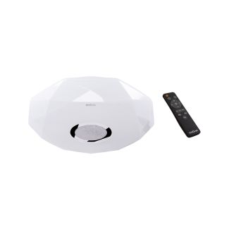 Oprawa plafon LED IRYNA DIAMOND lampa dekoracyjna z pilotem 24W 4200K 3090lm IP44 biała STRUHM 03845