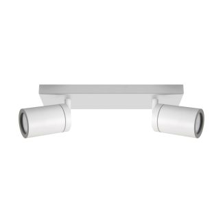 Oprawa lampa ścienno-sufitowa TENOR GU10 kinkiet reflektor 2x20W IP44 biała STRUHM 04070