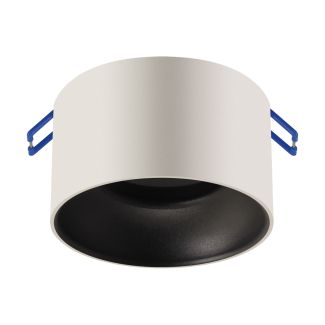 Pierścień ozdobny PANAMA do opraw wpuszczanych downlight LED GU10/MR16 50W biały/czarny STRUHM 04118