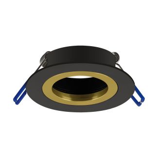 Oprawa downlight PLUTO GU10 lampa punktowa 35W czarna/złota STRUHM 04237