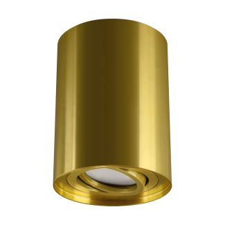 Oprawa downlight natynkowa HARY GU10 lampa okrągła tuba 35W złota STRUHM 04238