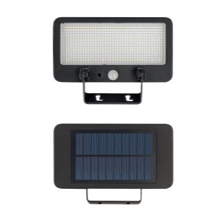 Naświetlacz solarny LED czujnik ruchu 5W 4000K 550lm IP65 czarny Polamp POL-LED-SUNSLIM-FL-5W-NW-S