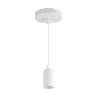 Oprawa wisząca lampa okrągła UNO E27 40W biała STRUHM 03810