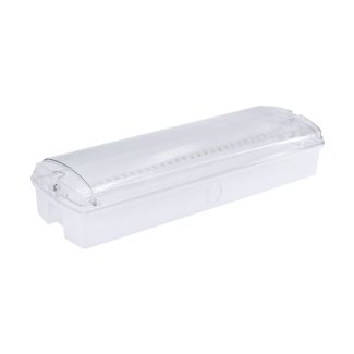 Oprawa awaryjna ewakuacyjna LED GALER 3,5W z zestawem piktogramów biała Bemko C90-GLR-3ZP-MT3H-CNBOP