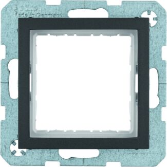 Adapter podtynkowy do modułów systo 45x45mm czarny antracyt B.Kwadrat/B.3/B.7 Berker 14401606